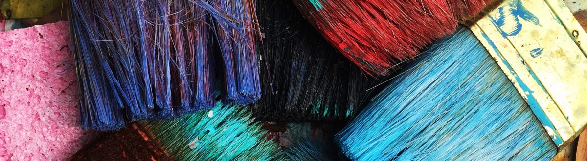 image of paint brushes